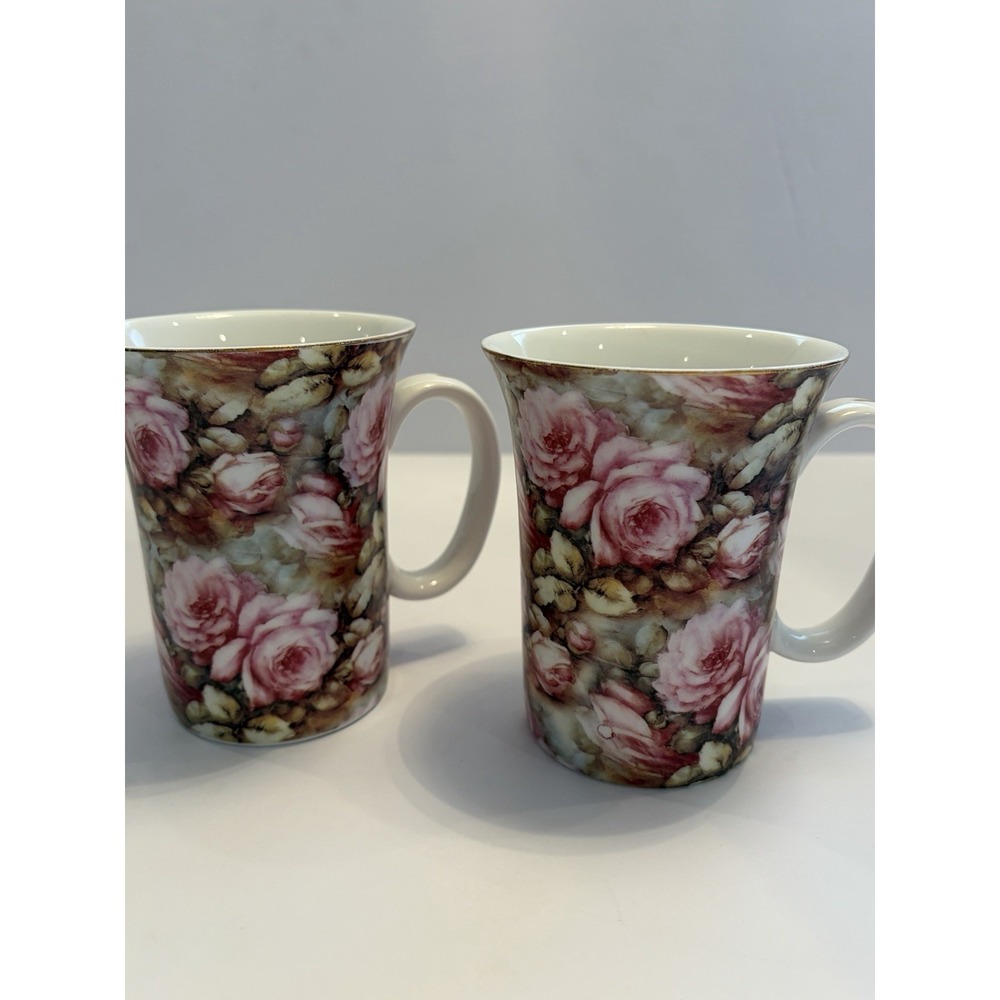 Rare Grace Teaware - Floral - Set Of 2 Cups